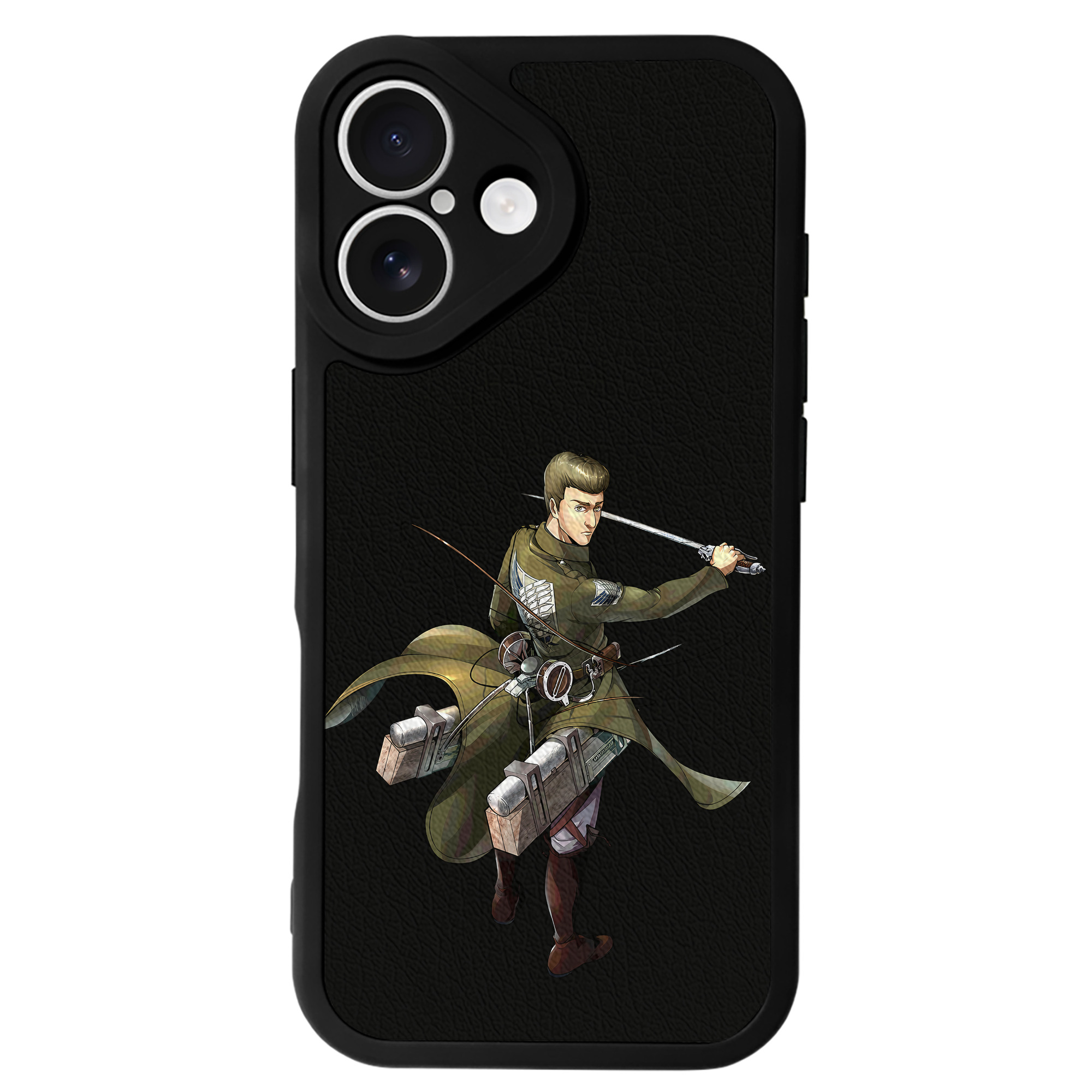（画像用） 進撃の巨人 Attack on Titan 【iPhone 16シリーズ対応】シリコンスマホケース（レザー調） 材質：シリコン